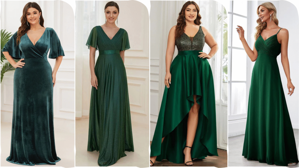 Shop Best Fitted Emerald Green Prom Dress Using Ever Pretty Discount Code