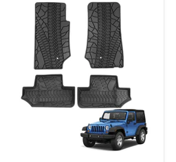 Buy Jeep Wrangler 4 Door Floor Mats using Sunpie Discount code