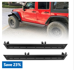 Buy Jeep Wrangler Running Boards using Sunpie Discount code
