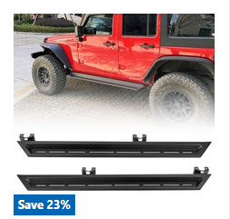 Buy Jeep Wrangler Side Steps 4 Door using Sunpie Discount code