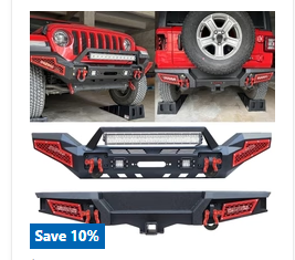 Buy Jeep Bumpers Rear using Sunpie Discount code