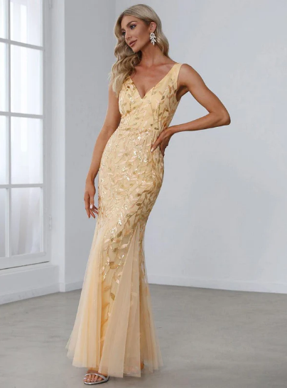 Rose Gold Prom Dress For Sale using Ever Pretty Promo Code