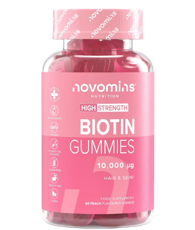 Shop Best Biotin Gummies for Hair Growth with Novomins Discount Code