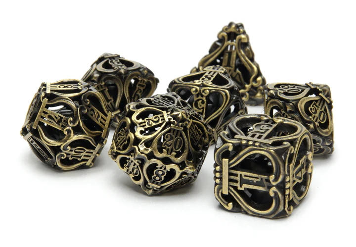 Shop Best Hollow Metal Dice Set with Diceroll Discount Code