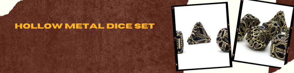 Shop Best Hollow Metal Dice Set with Diceroll Discount Code