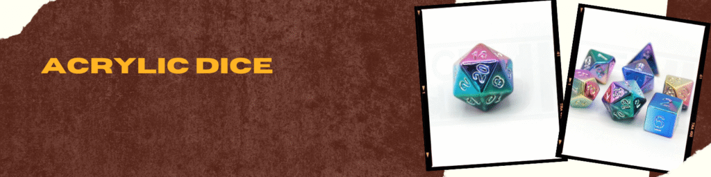 Shop Best Acrylic Dice with Diceroll Discount Code