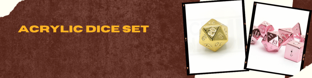 Shop Best Acrylic Dice Set with Diceroll Discount Code