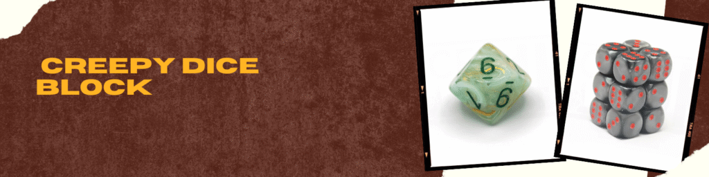 Shop Best Creepy Dice Block with Diceroll UK Discount Code