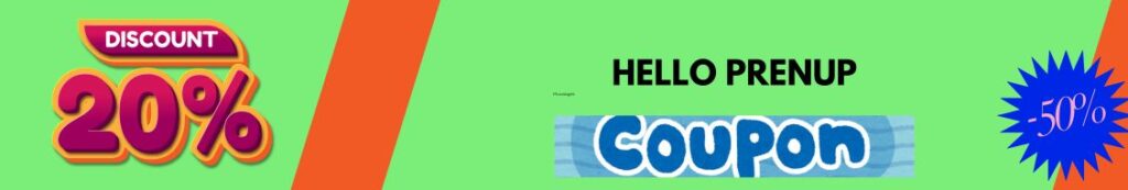 Get FREE Hello Prenup Coupon Code
